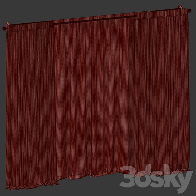 Curtains 3DS Max Model - thumbnail 5