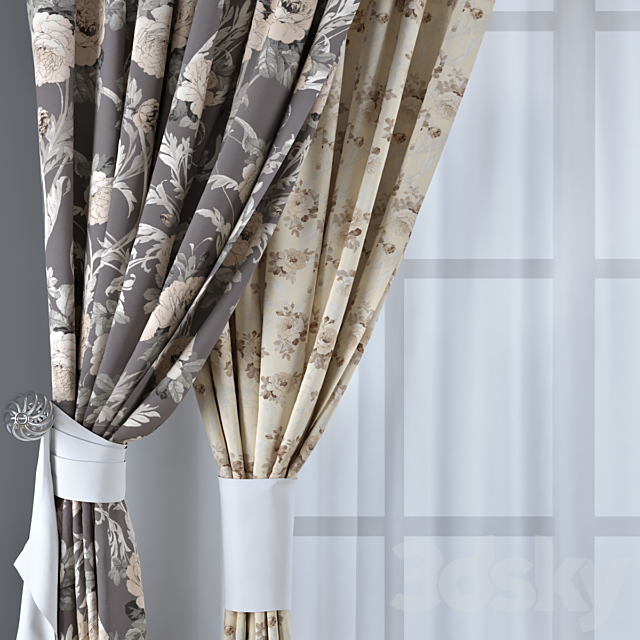 Curtains 3DS Max Model - thumbnail 2