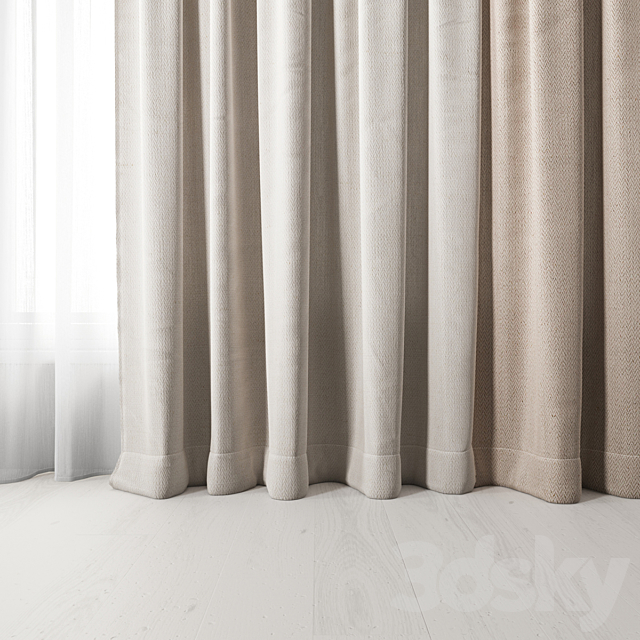 Curtains 3DS Max Model - thumbnail 2