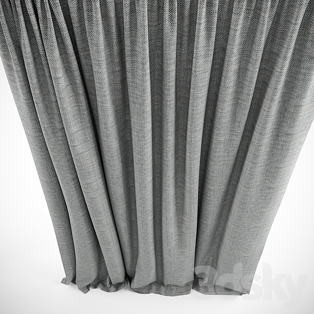 Curtains 3DS Max Model - thumbnail 2