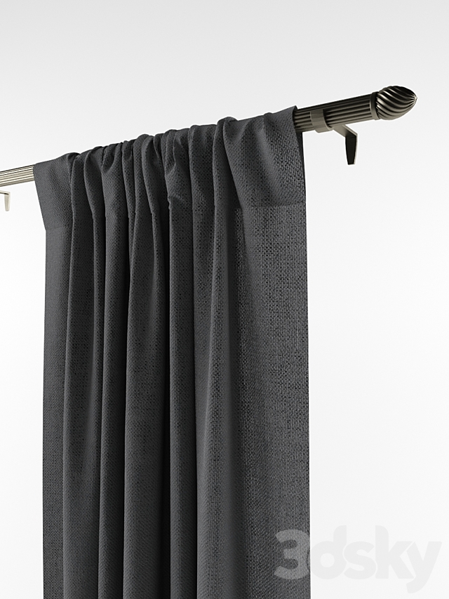 Curtains 3DS Max Model - thumbnail 2