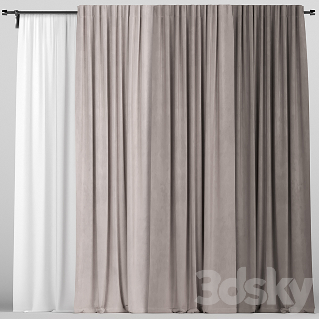 Curtains 3DSMax File - thumbnail 1