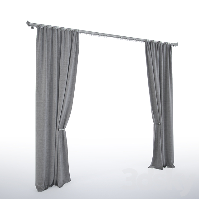 curtains 3DSMax File - thumbnail 2