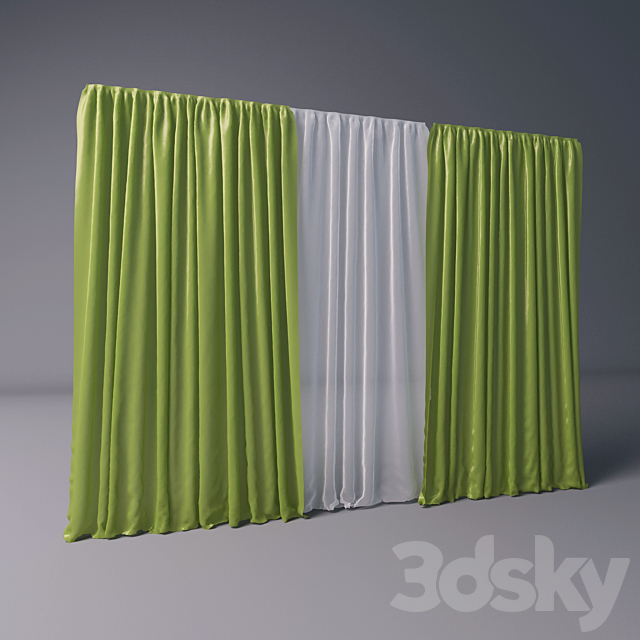 Curtains 3DSMax File - thumbnail 1