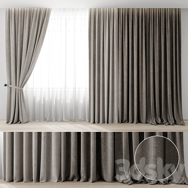 Curtains 3DSMax File - thumbnail 1