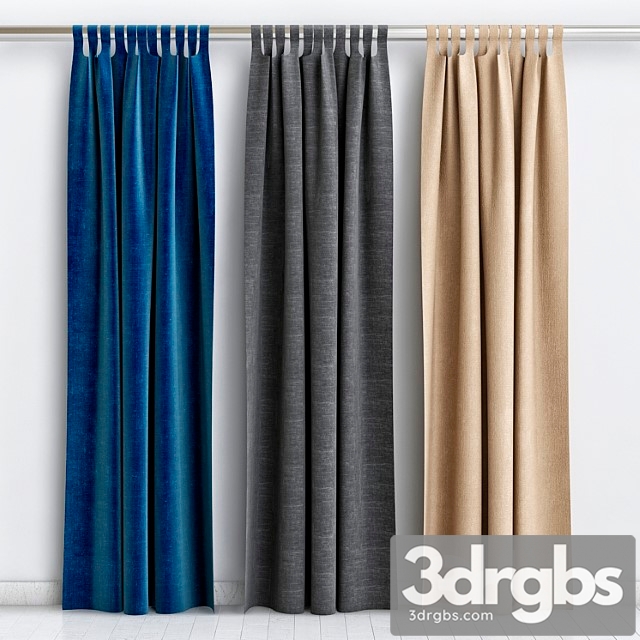 Curtains 4 3 3dsmax Download - thumbnail 1