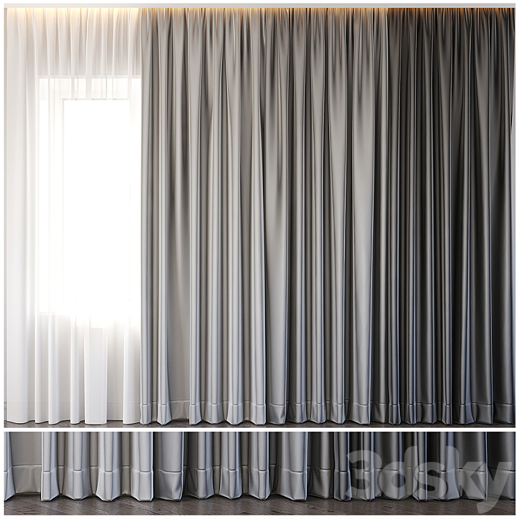 Curtains 4 3DS Max - thumbnail 1