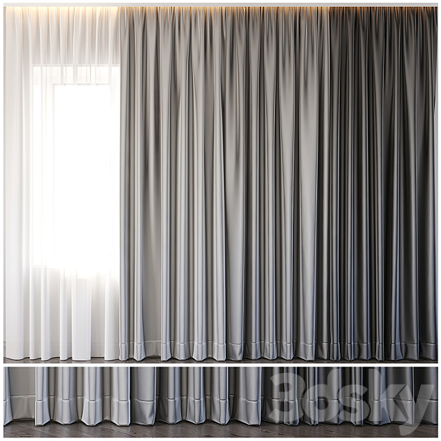 Curtains 4 3DSMax File - thumbnail 1