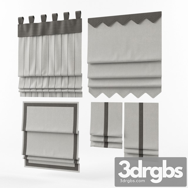 Curtains 4 Pieces 3dsmax Download - thumbnail 1