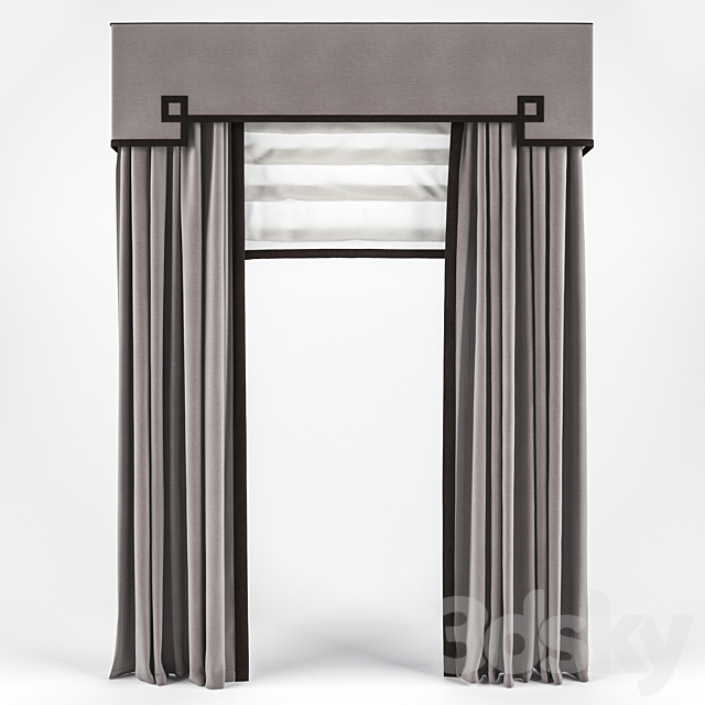 Curtains 42 3ds Max - thumbnail 1