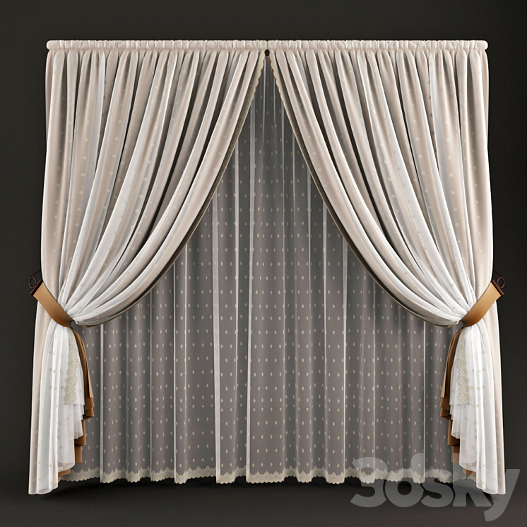 Curtains 42 3DS Max - thumbnail 1