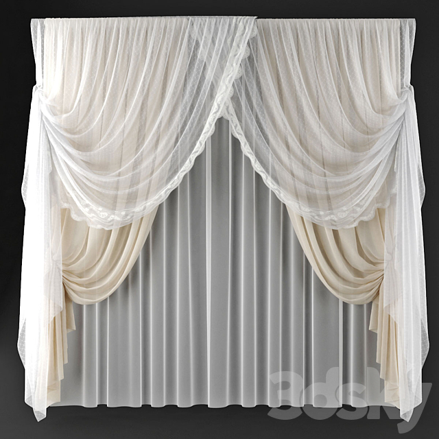 curtains 47 3DSMax File - thumbnail 1