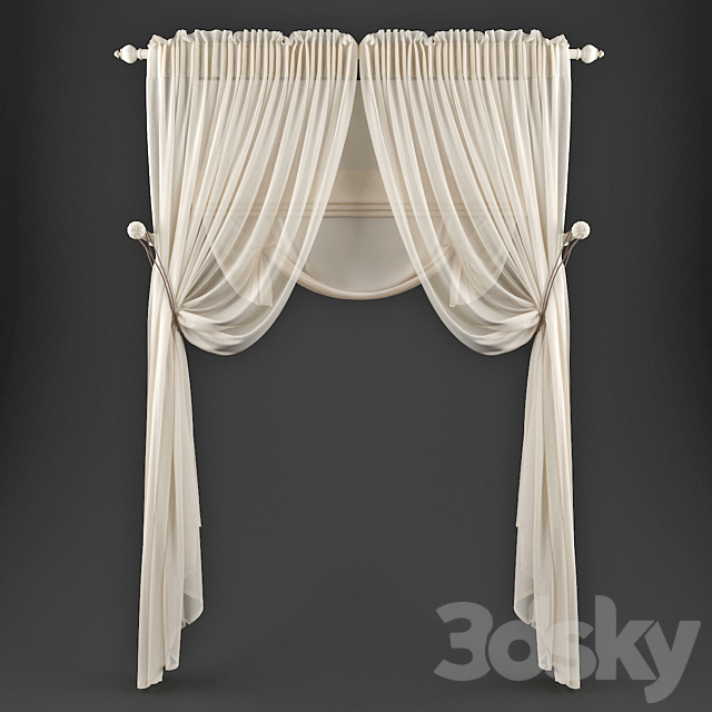 Curtains 50 3DSMax File - thumbnail 1