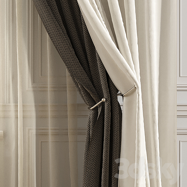 CURTAINS 542C – 3 Colors 3DS Max Model - thumbnail 5