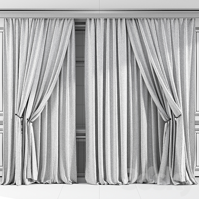 CURTAINS 542C – 3 Colors 3DS Max Model - thumbnail 6