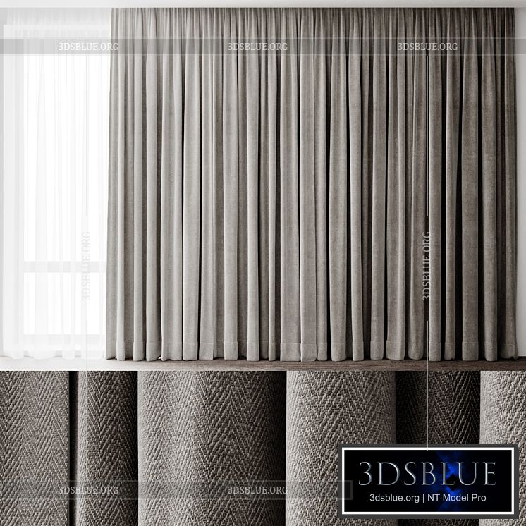 Curtains 7 3DS Max - thumbnail 3