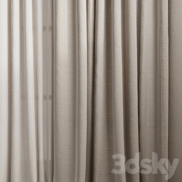 Curtains 9 3ds Max - thumbnail 2