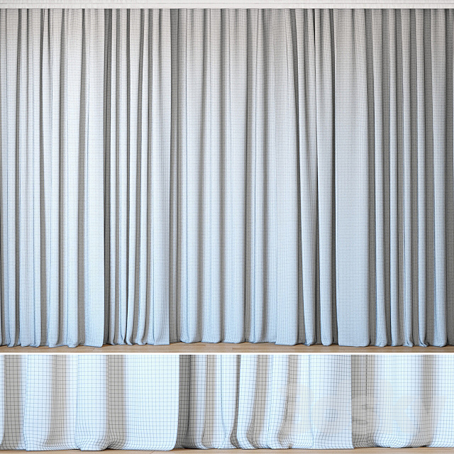 Curtains 91 | Curtains with Tulle | ROHI | Topia 3DSMax File - thumbnail 3