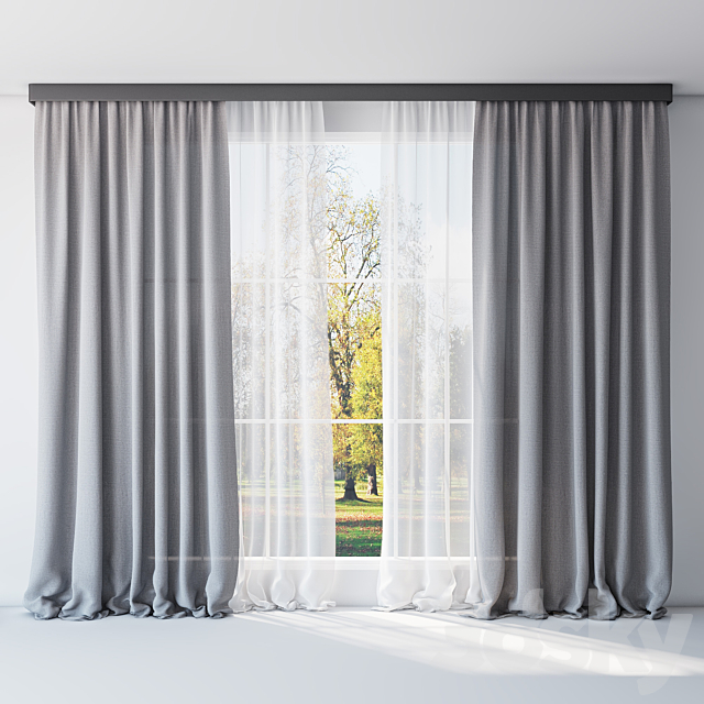 Curtains and blinds 3DSMax File - thumbnail 1