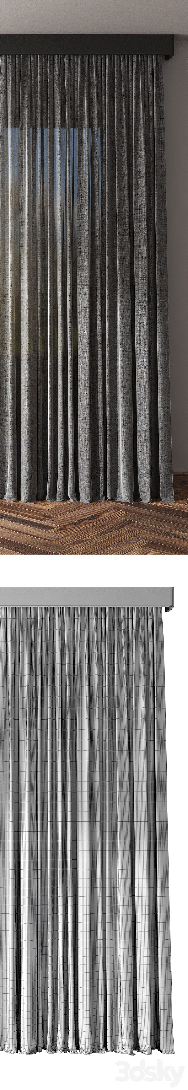 Curtains and blinds v2 3DS Max Model - thumbnail 2