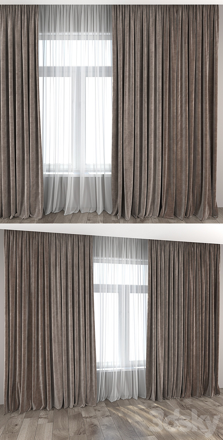 Curtains and Tulle 12 3DS Max - thumbnail 2