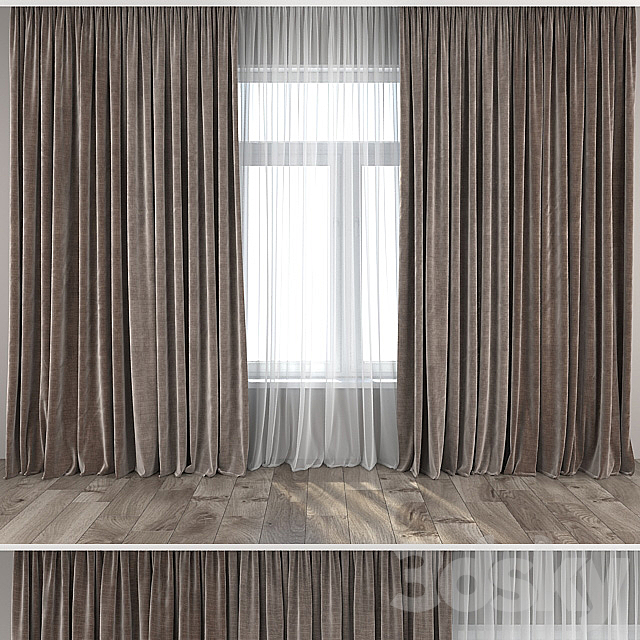 Curtains and Tulle 12 3DSMax File - thumbnail 1