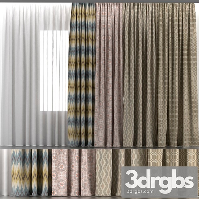 Curtains and Tulle 5 2 3dsmax Download - thumbnail 1