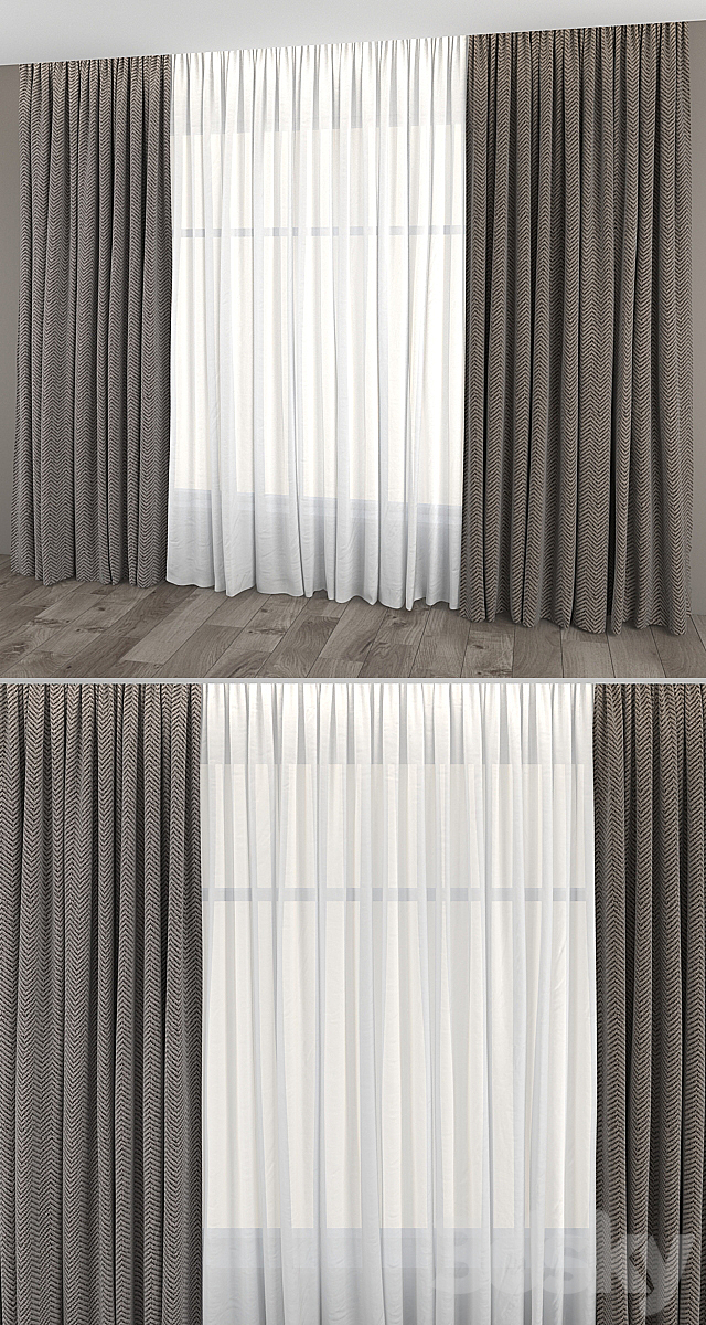 Curtains and tulle 6 3DSMax File - thumbnail 2