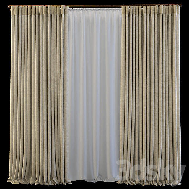 Curtains Ardeko 3DSMax File - thumbnail 1