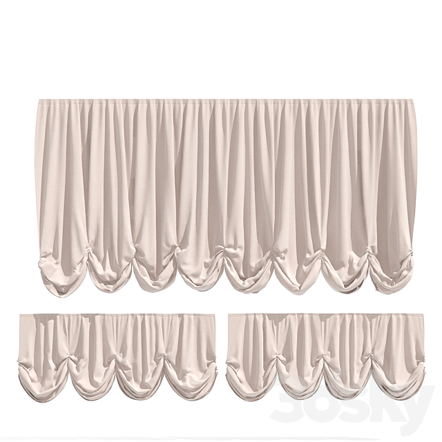 Curtains Austrian 26 3DSMax File - thumbnail 1