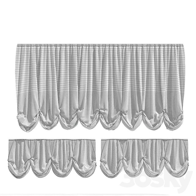 Curtains Austrian 26 3DSMax File - thumbnail 3