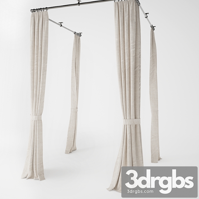 Curtains- baldachin 3dsmax Download - thumbnail 1