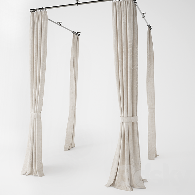 Curtains- baldachin 3DSMax File - thumbnail 1