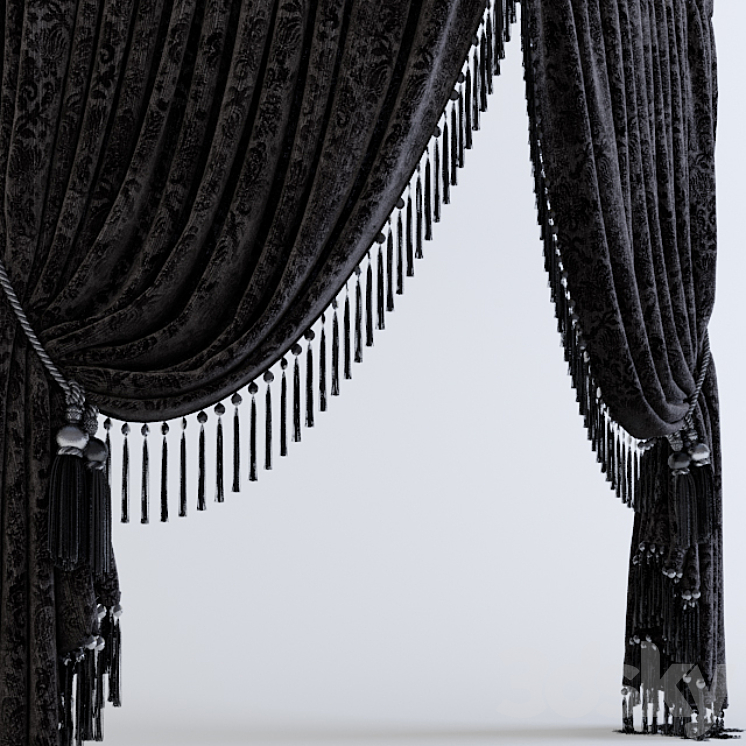 Curtains Classic 3DS Max - thumbnail 1