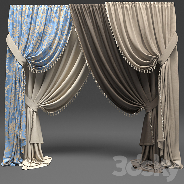 Curtains classic 3DSMax File - thumbnail 1