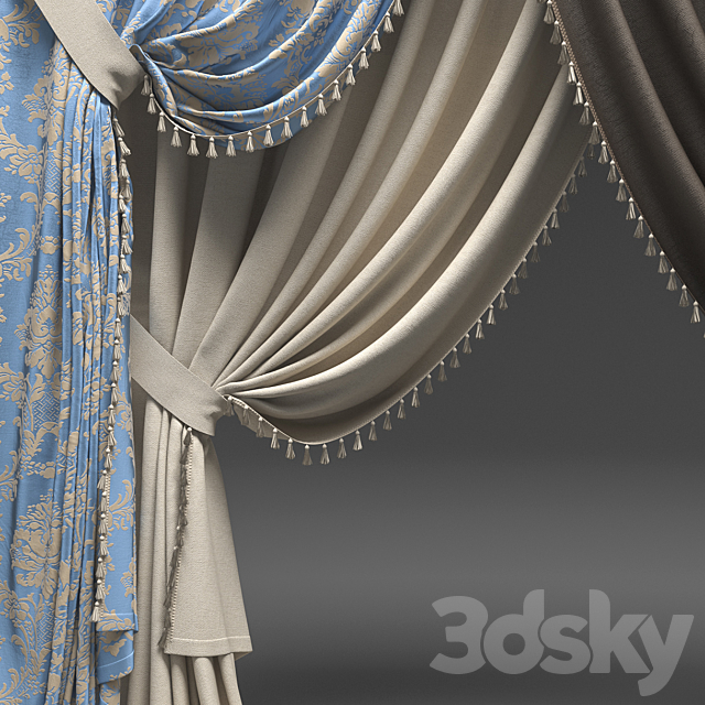 Curtains classic 3DSMax File - thumbnail 2