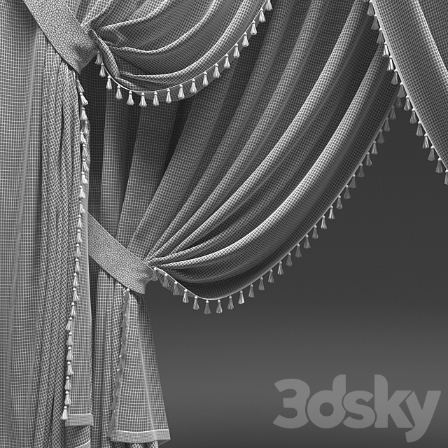 Curtains classic 3DSMax File - thumbnail 3