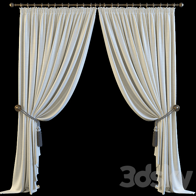 Curtains classic 3DSMax File - thumbnail 1