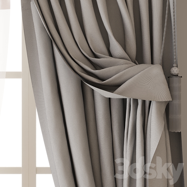 Curtains classic 3DSMax File - thumbnail 2