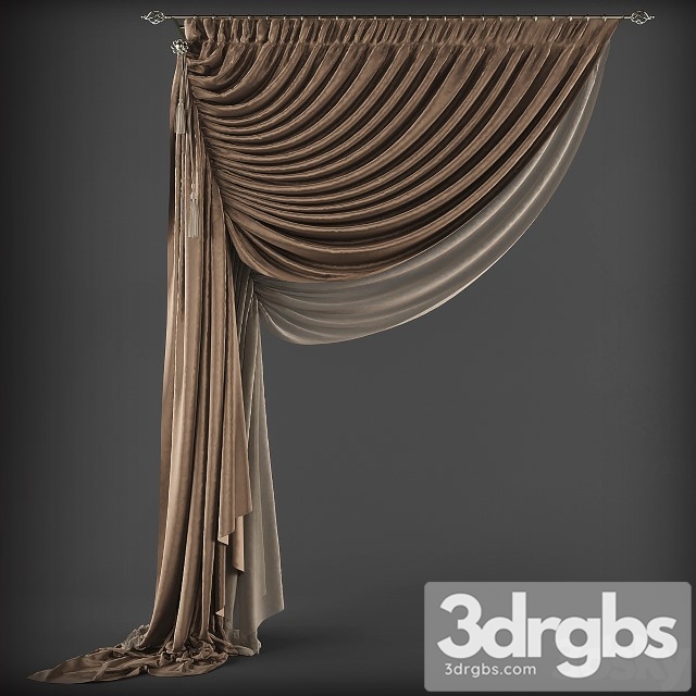 Curtains Classic Style 3dsmax Download - thumbnail 1