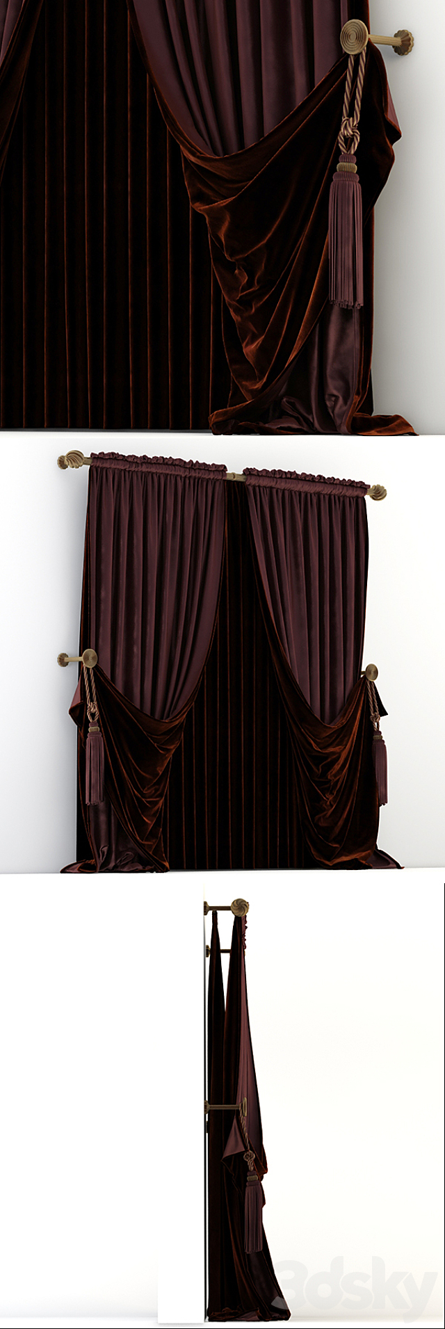 Curtains classical 2 3DSMax File - thumbnail 1