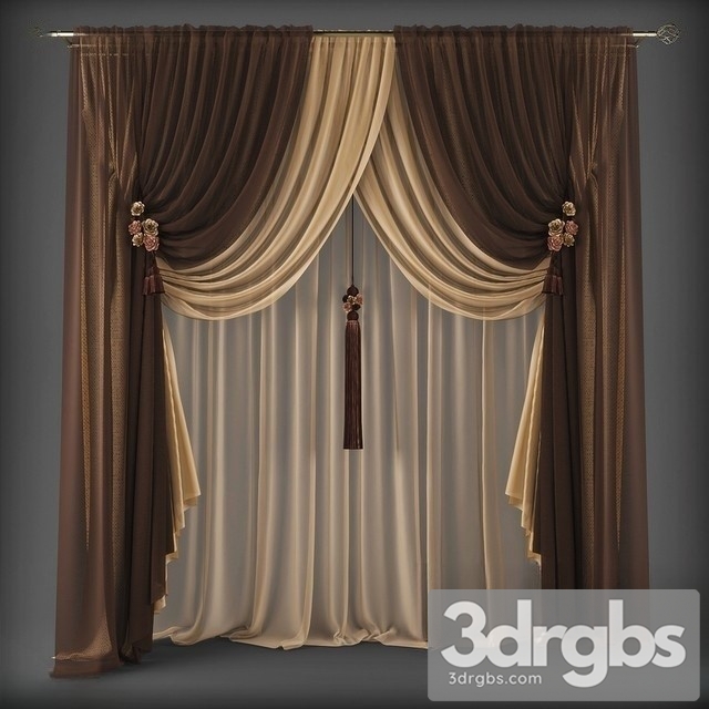 Curtains Classical 3 3dsmax Download - thumbnail 1