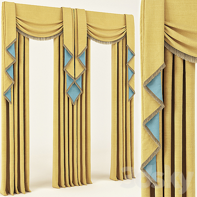 Curtains Curtain 3ds Max - thumbnail 1