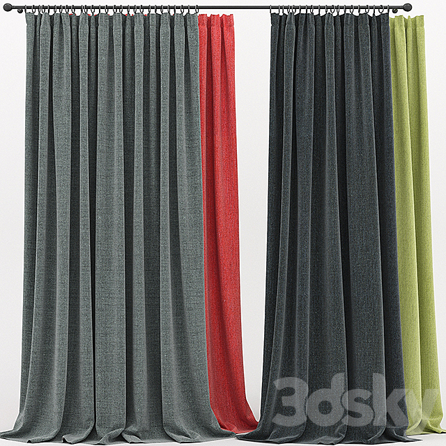 Curtains. Curtain 3DSMax File - thumbnail 1