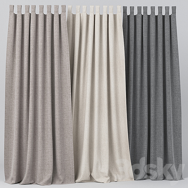 Curtains. Curtain 3DSMax File - thumbnail 1