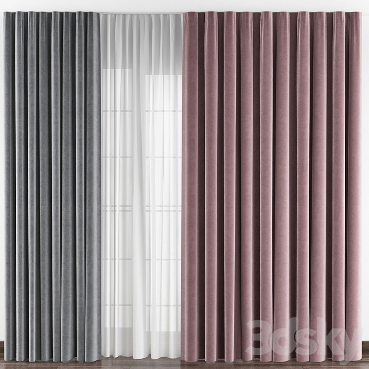 Curtains № 016 3DS Max - thumbnail 1