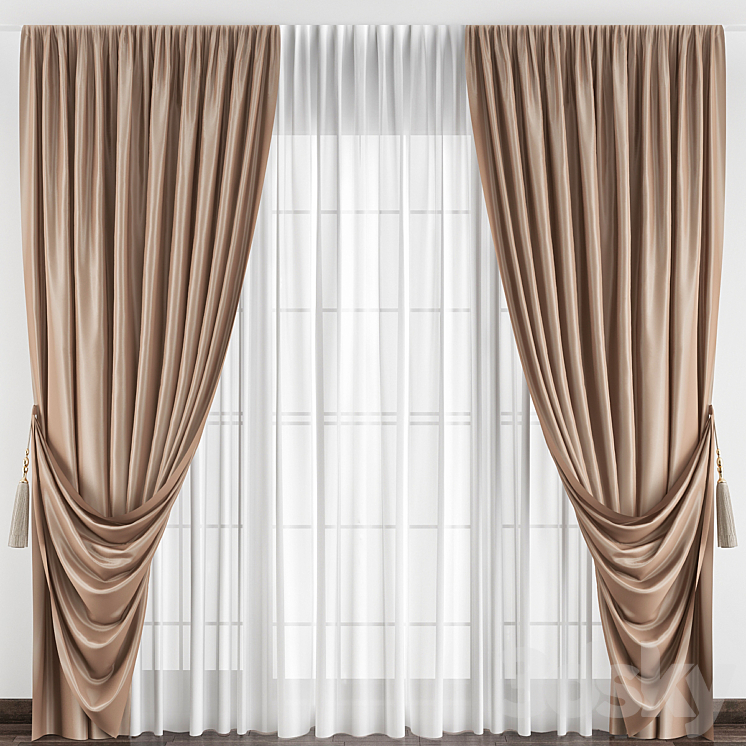 Curtains № 031 3DS Max - thumbnail 1