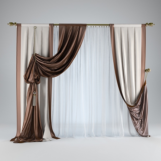 Curtains №7 3ds Max - thumbnail 1