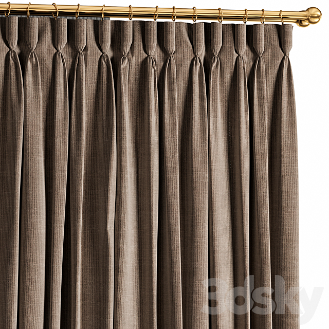 Curtains for interior 3DS Max Model - thumbnail 2