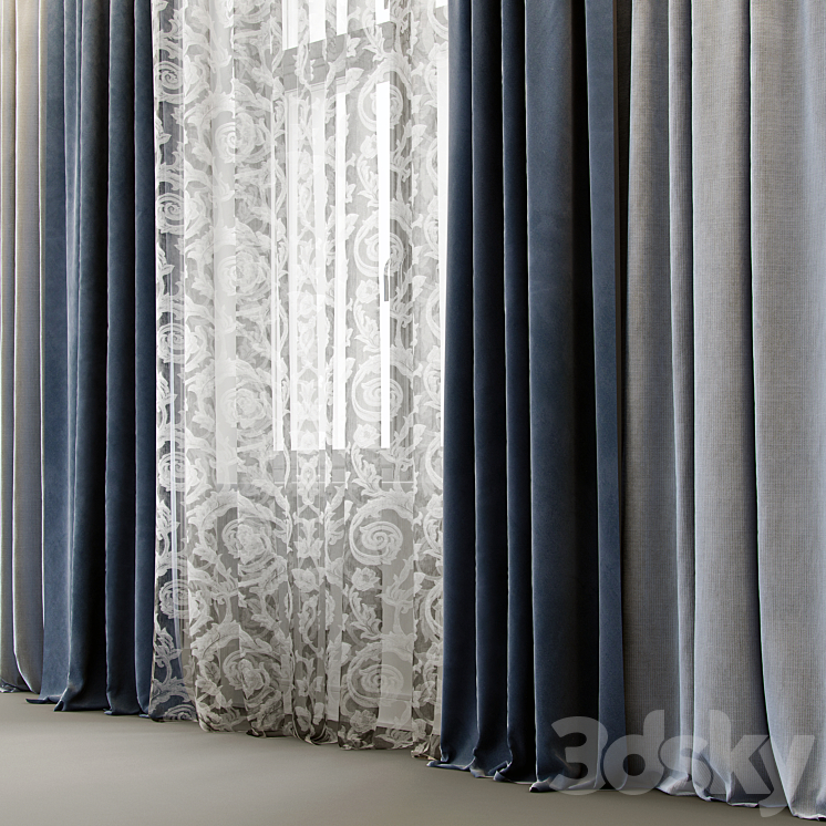 Curtains For interiors- 4 3DS Max - thumbnail 2